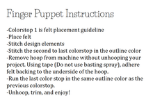 Load image into Gallery viewer, Egg Bunny Finger Puppet