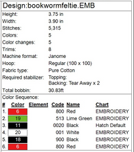 Load image into Gallery viewer, ITH Bookworm Ornament