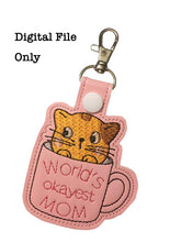 Load image into Gallery viewer, World's Okayest Mom/Mum Fob