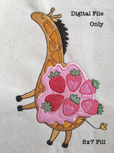 Load image into Gallery viewer, Strawberry Girwaffle Sketch and Fill