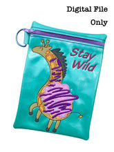 Load image into Gallery viewer, ITH Wild Girwaffle 5x7 Zipper Bag