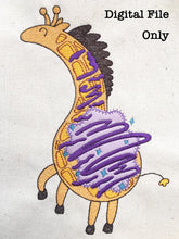 Load image into Gallery viewer, Wild Girwaffle Sketch and Fill