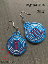 Load image into Gallery viewer, Scorpio Symbol Pull/Earrings
