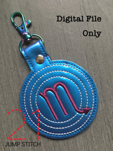 Load image into Gallery viewer, Scorpio Symbol Fob/Eyelet