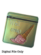 Load image into Gallery viewer, ITH Ice Cream Spill 4x4 Zipper Bag
