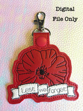 Load image into Gallery viewer, Lest We Forget Poppy Fobs