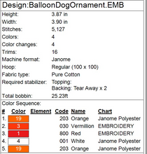 Load image into Gallery viewer, Dog Balloon Animal Ornament