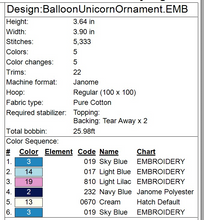 Load image into Gallery viewer, Unicorn Balloon Animal Ornament