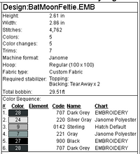 Load image into Gallery viewer, Bats Moon Fob