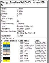 Load image into Gallery viewer, ITH Salt Girl Ornament