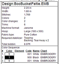 Load image into Gallery viewer, Halloween Boo Bucket Feltie