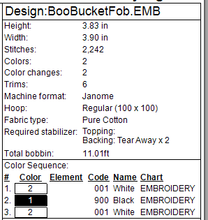 Load image into Gallery viewer, Halloween Boo Bucket Fob