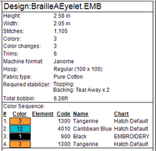 Load image into Gallery viewer, "A" Braille Fob
