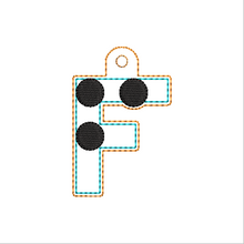 Load image into Gallery viewer, "F" Braille Fob