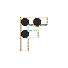 Load image into Gallery viewer, "F" Braille Fob