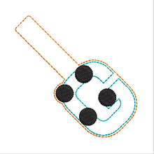 Load image into Gallery viewer, "G" Braille Fob