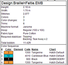 Load image into Gallery viewer, "H" Braille Fob