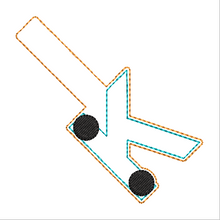 Load image into Gallery viewer, "K" Braille Fob