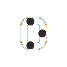Load image into Gallery viewer, "O" Braille Fob