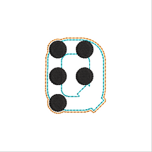 Load image into Gallery viewer, "Q" Braille Fob