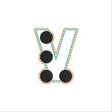 Load image into Gallery viewer, "V" Braille Fob