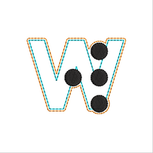 Load image into Gallery viewer, "W" Braille Fob