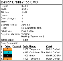 Load image into Gallery viewer, "Y" Braille Fob