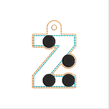 Load image into Gallery viewer, "Z" Braille Fob