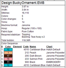 Load image into Gallery viewer, Bucky Ornament