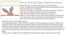 Load image into Gallery viewer, Bunny Peek 4x4 Zipper Bag