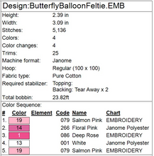 Load image into Gallery viewer, Butterfly Balloon Animal Fob