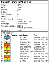 Load image into Gallery viewer, Candy Corn Fob