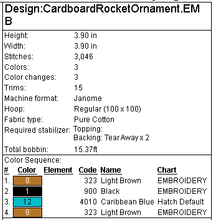 Load image into Gallery viewer, Cardboard Rocket Picture Frame Ornament