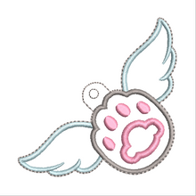 Load image into Gallery viewer, Cat Paw with Wings Fob