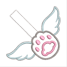 Load image into Gallery viewer, Cat Paw with Wings Fob