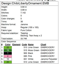 Load image into Gallery viewer, Chibi Liberty Ornament