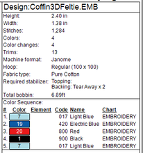 Load image into Gallery viewer, Coffin 3D Fob