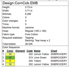 Load image into Gallery viewer, Corn Cob Ornament