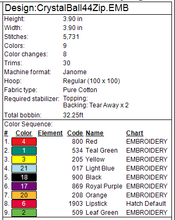 Load image into Gallery viewer, Crystal Ball 4x4 Zipper Bag