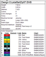 Load image into Gallery viewer, Crystal Ball 5x7 Zipper Bag