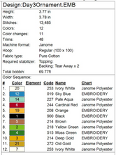 Load image into Gallery viewer, French Hens Ornament