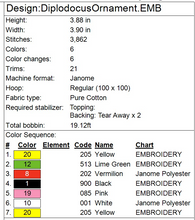 Load image into Gallery viewer, Diplodocus Ornament