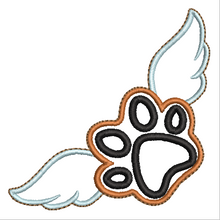 Load image into Gallery viewer, Dog Paw with Wings Fob