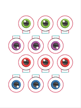 Load image into Gallery viewer, Eyeball Pencil Topper