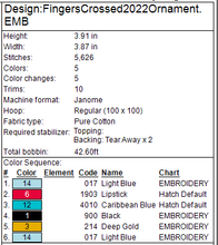 Load image into Gallery viewer, Fingers Crossed 2022 Ornament