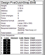 Load image into Gallery viewer, Five Clutch Strap