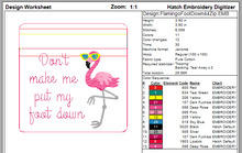 Load image into Gallery viewer, ITH Flamingo Foot Down 4x4 Zipper Bag
