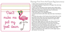 Load image into Gallery viewer, ITH Flamingo Foot Down 4x4 Zipper Bag