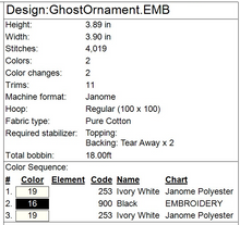 Load image into Gallery viewer, Ghost Ornament
