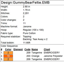 Load image into Gallery viewer, Candy Bear Fob